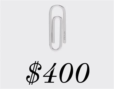 prada paper clip buy|most expensive paper clip.